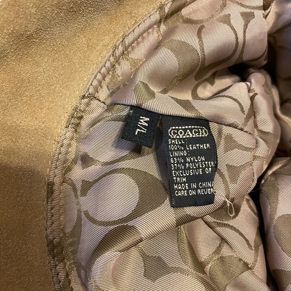 Coach Suede Bucket Hat with Leather Band - Picture 9 of 9